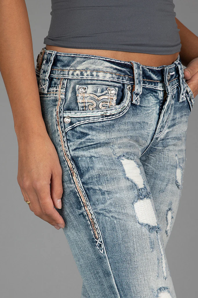 Talisa Low-Rise Bootcut Jeans - Image 8