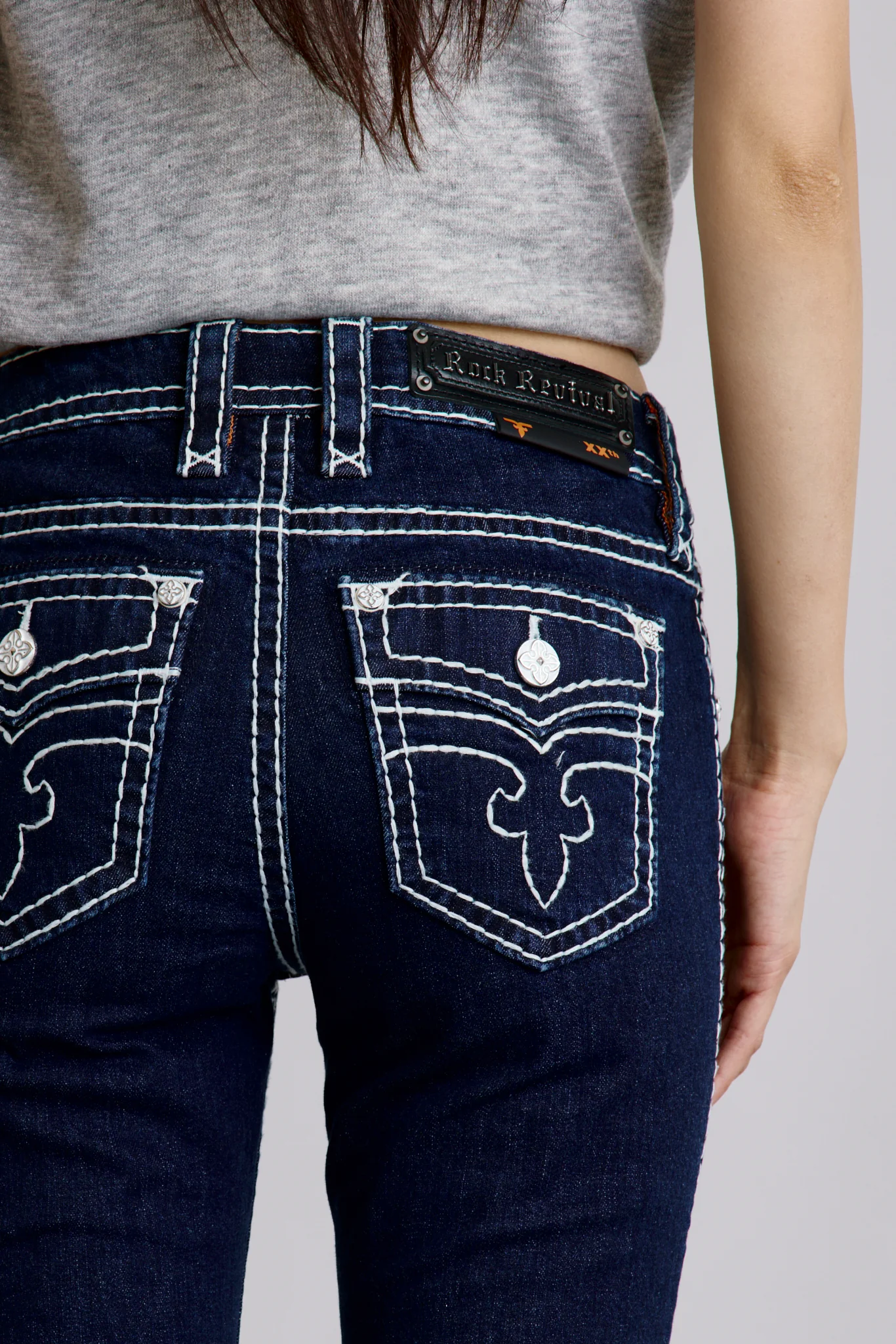 Titania Bootcut Jeans in Dark Wash - Image 3