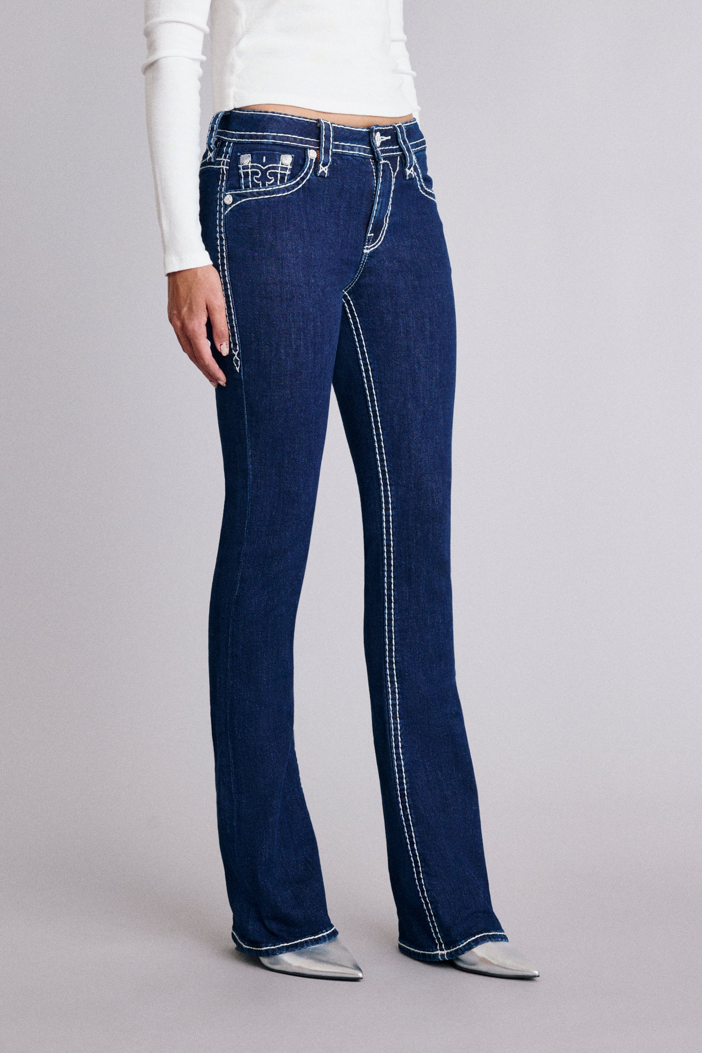 Titania Bootcut Jeans in Dark Wash - Image 5