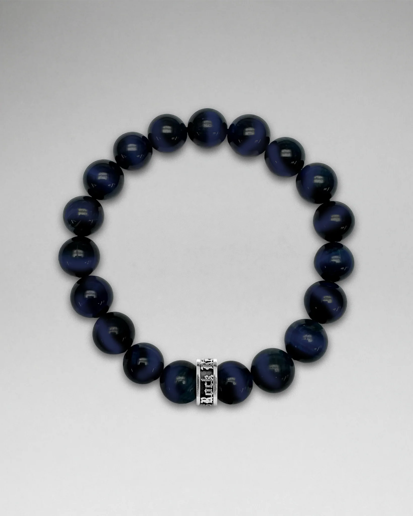 Twilight Blue Lapis Beaded Bracelet (10mm) - Image 2