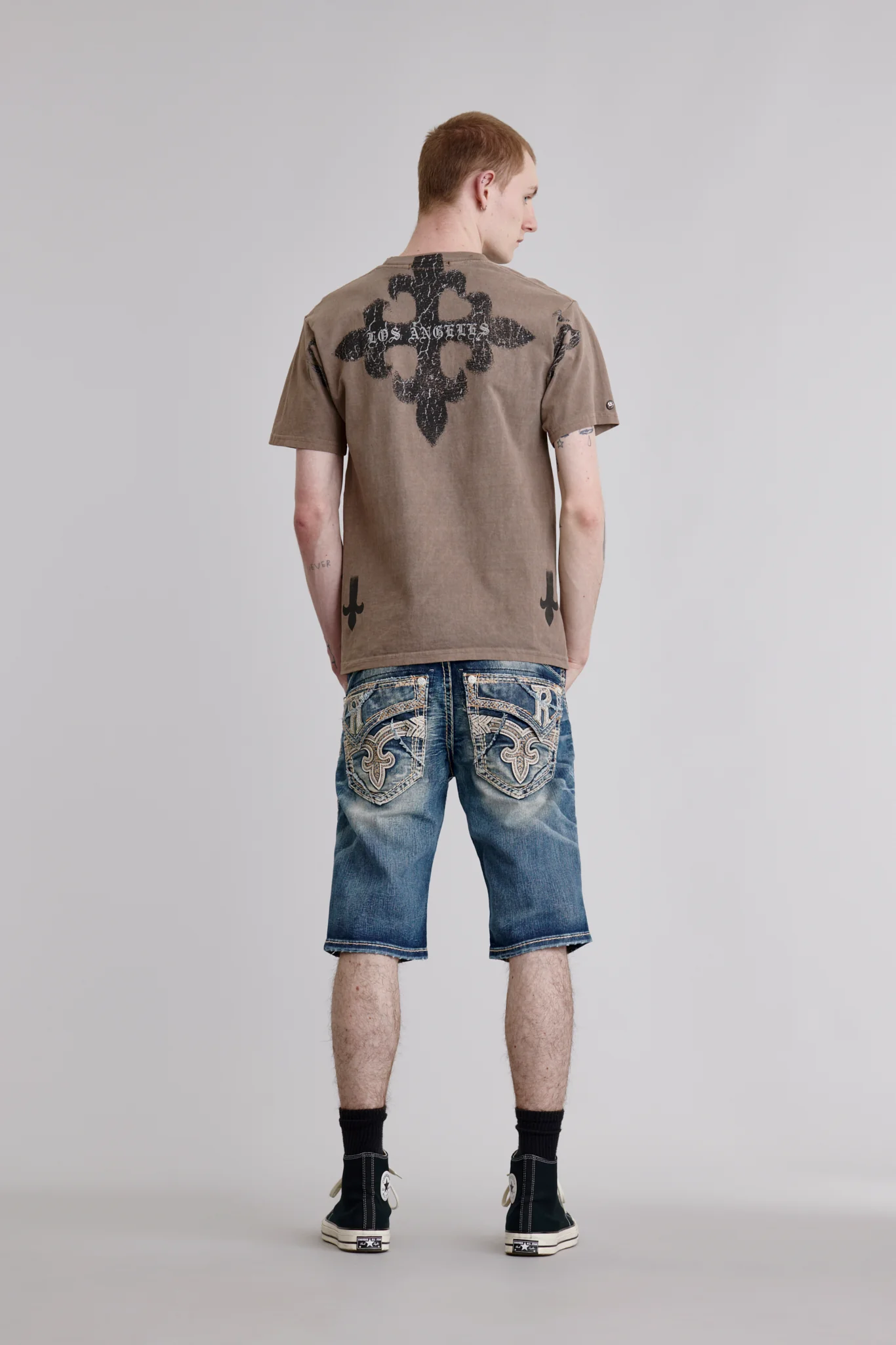 Tyrone Denim Shorts in Medium Blue - Image 2