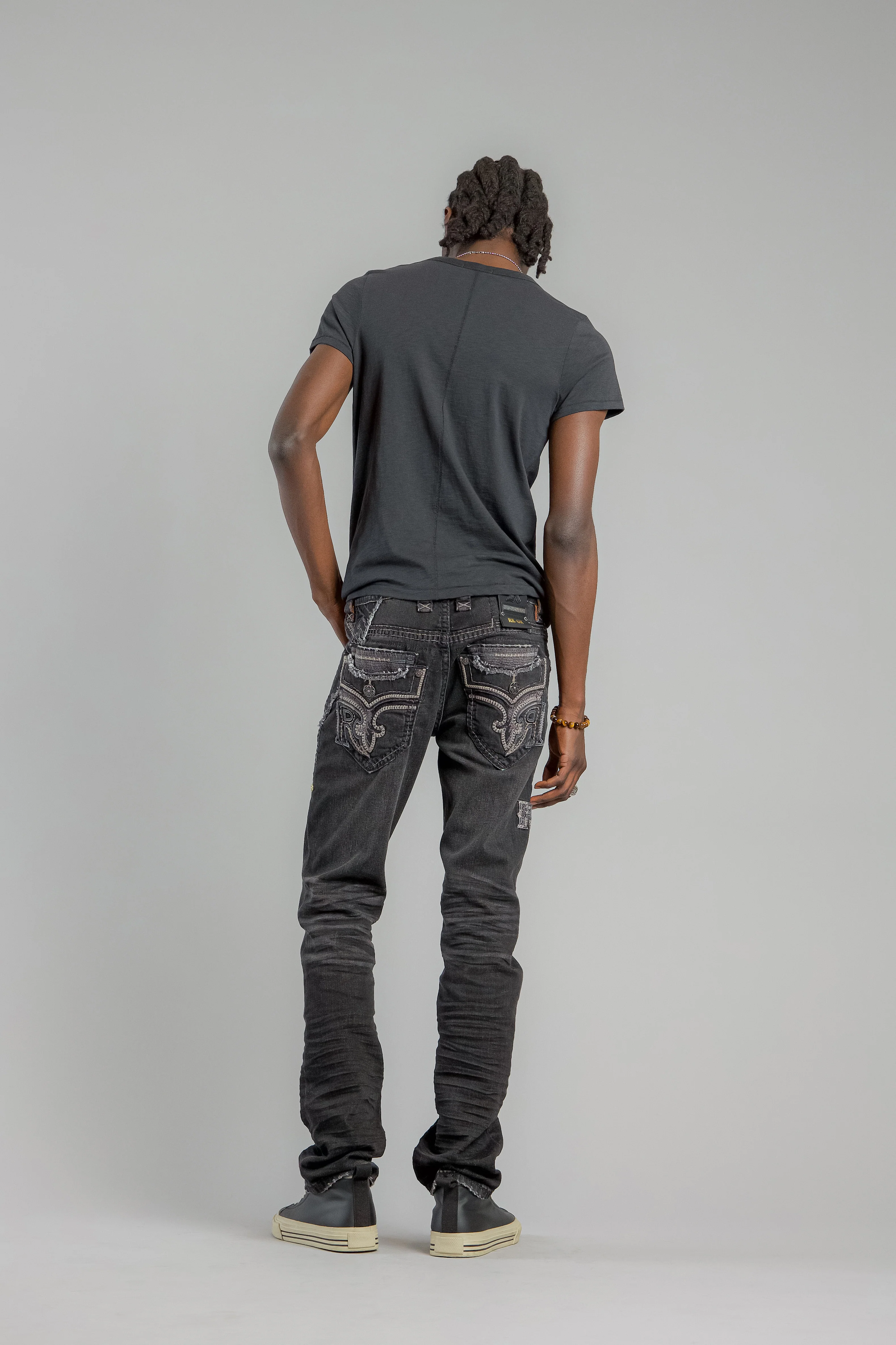 Vinton Straight Jeans in Gray Wash - GR Collection - Image 4