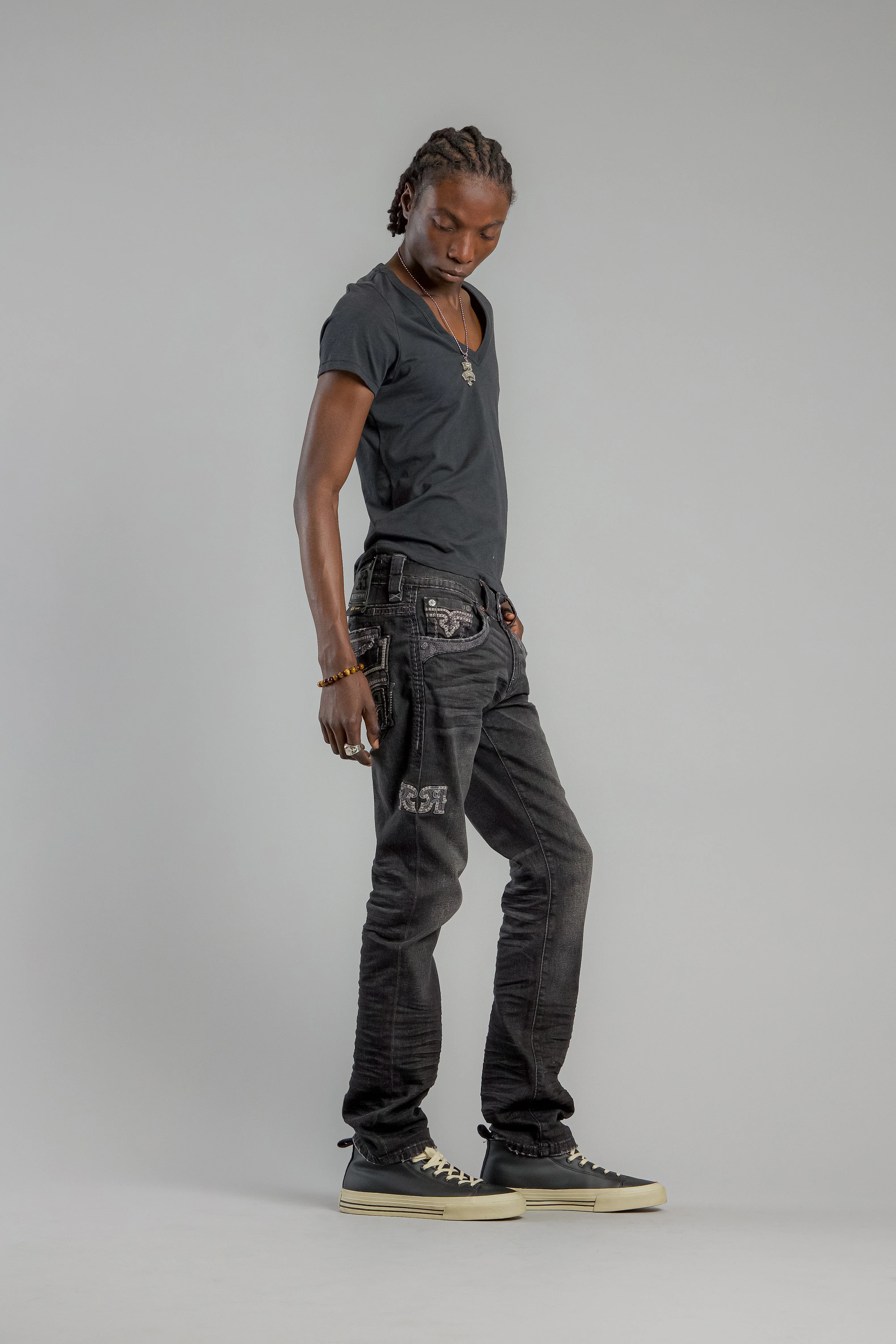 Vinton Straight Jeans in Gray Wash - GR Collection - Image 5