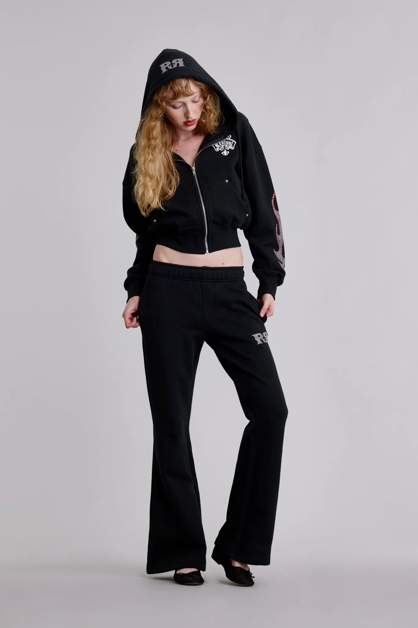Chrome Flame Flare Sweatpants - Image 4