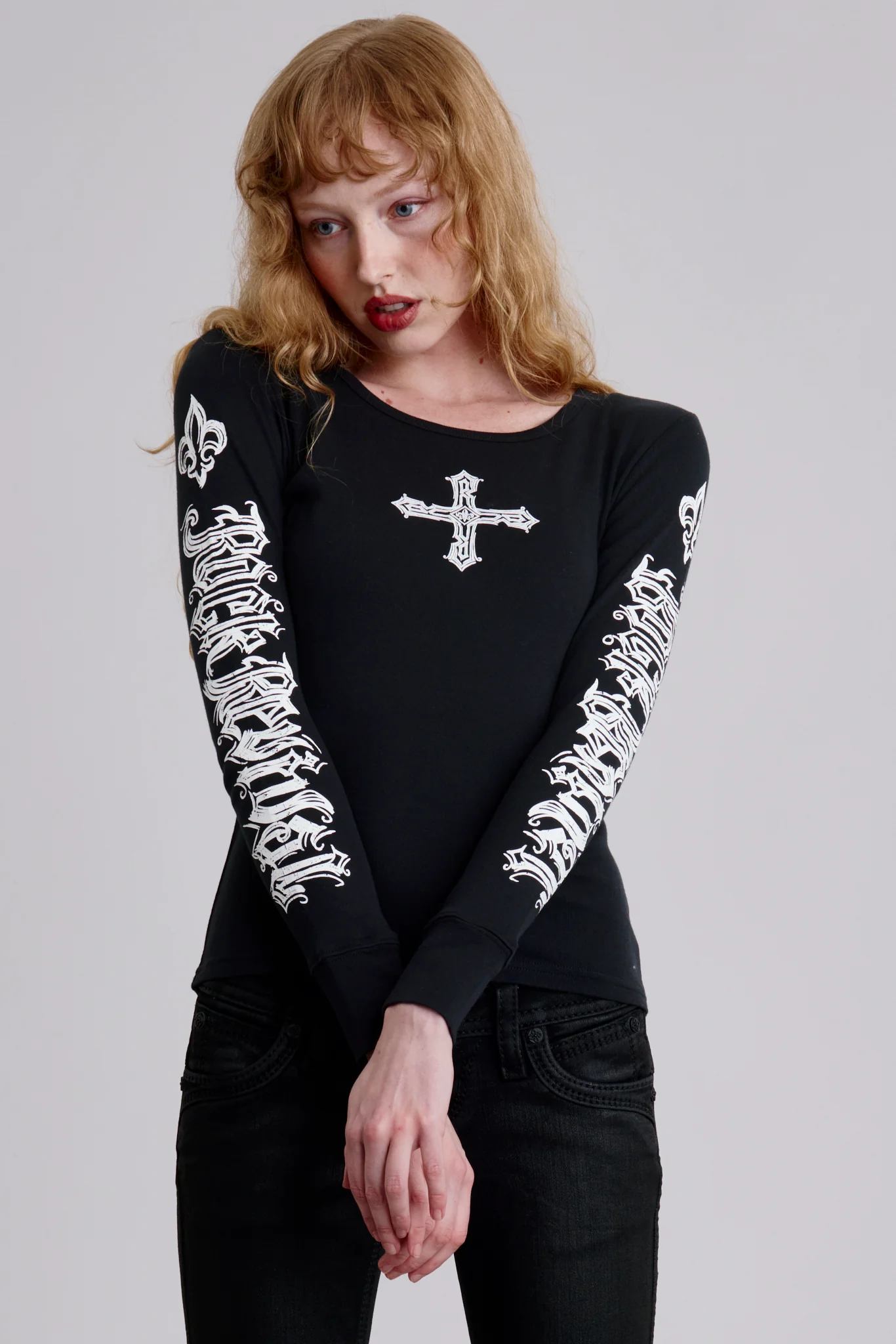 Gothic Cross Long Sleeve - Image 3