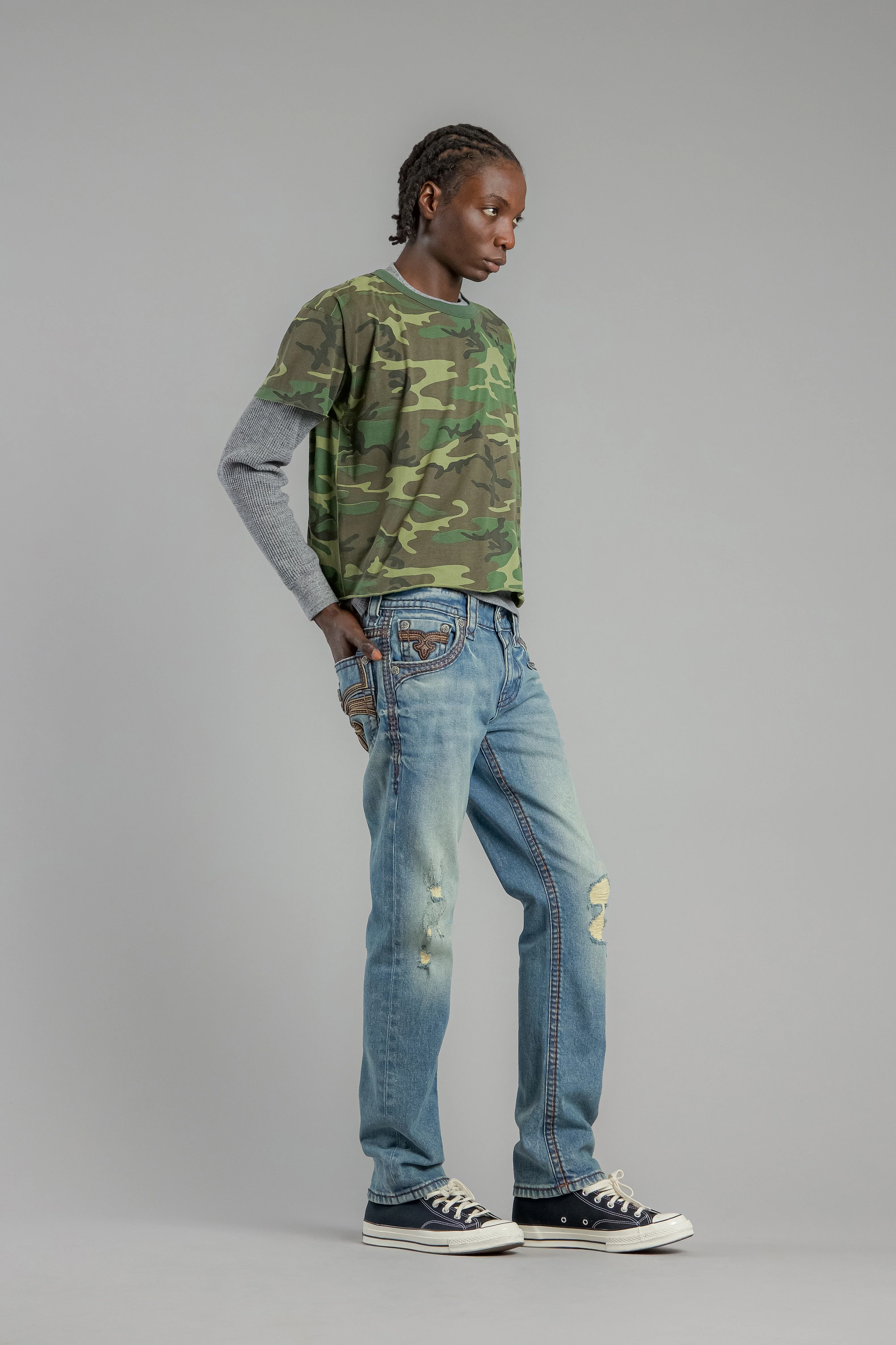 Wes Straight Jeans Light Vintage Blue - Image 4