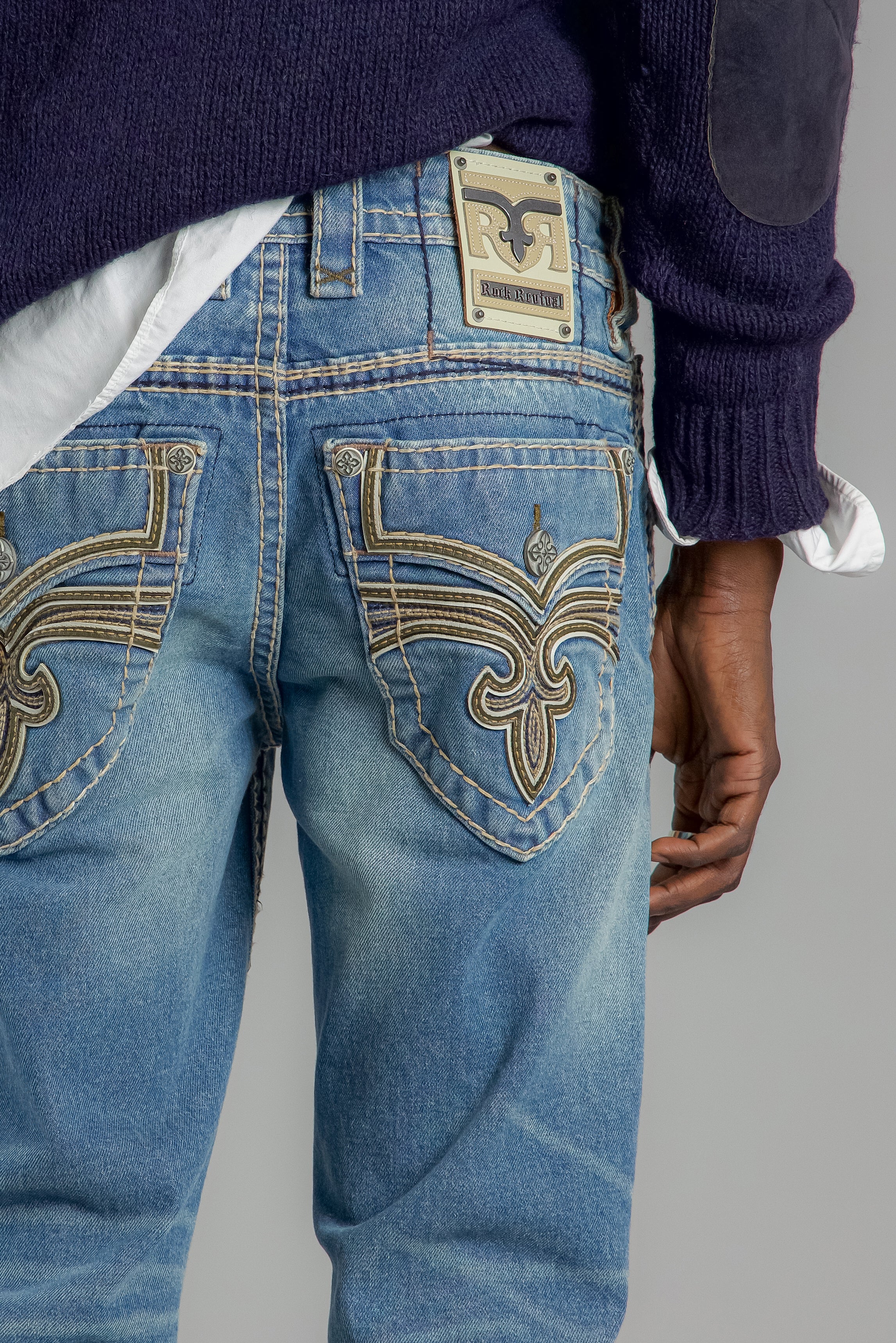 Wes Straight Jeans Vintage Blue - Image 2