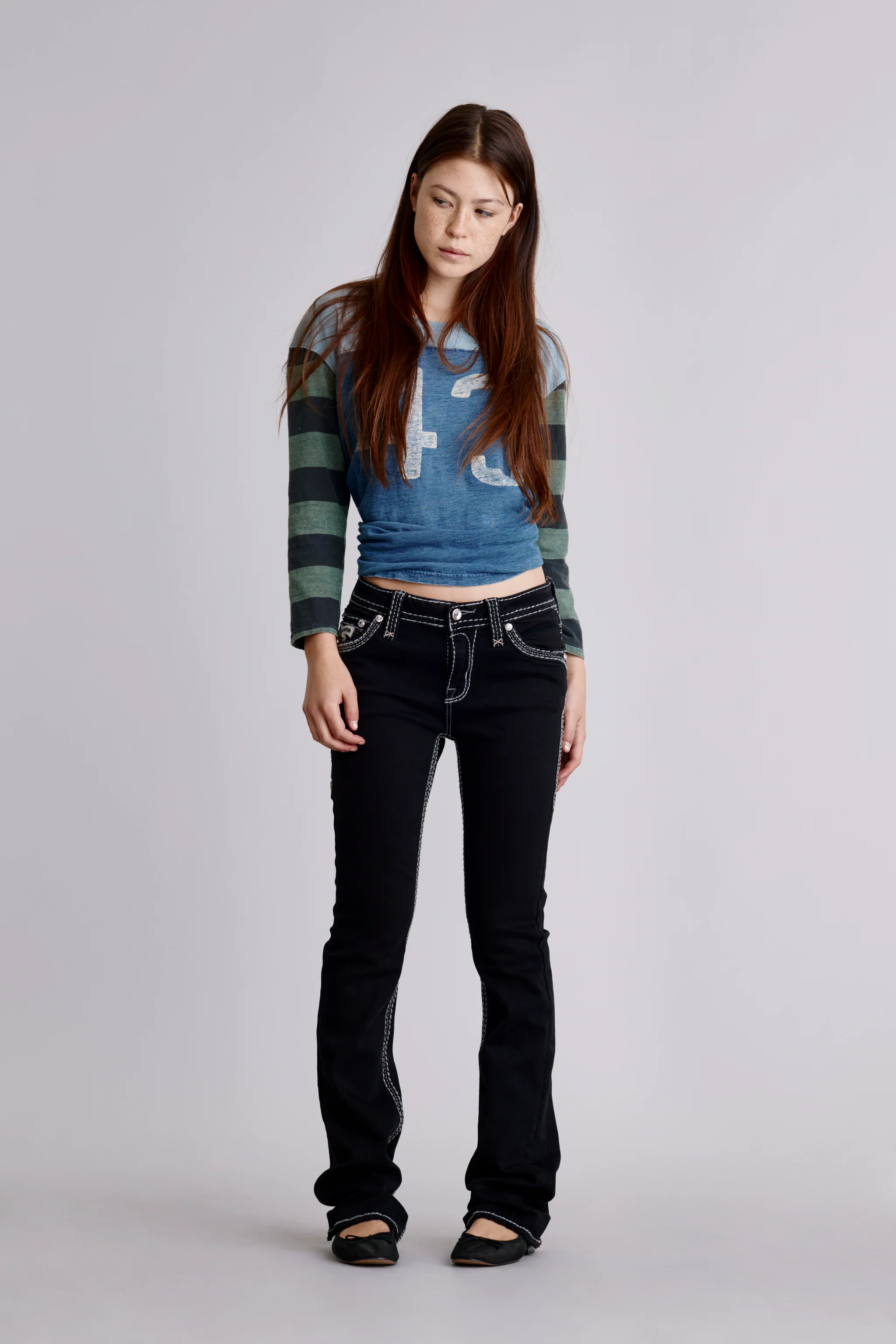 Yucca Bootcut Jeans in Black - Image 3