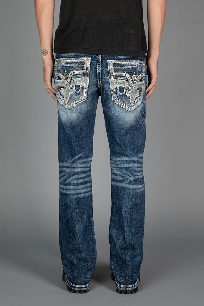 Zaid In Blue Bootcut Jeans - Image 4