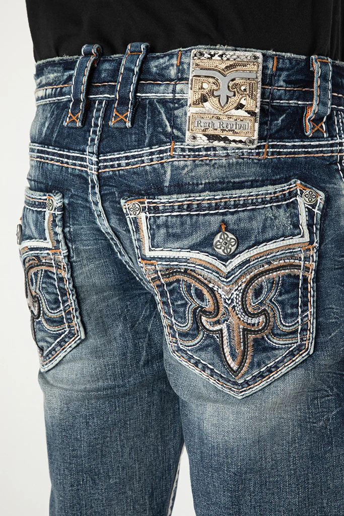 Zinfandel Bootcut Jeans in Medium Blue - Image 4
