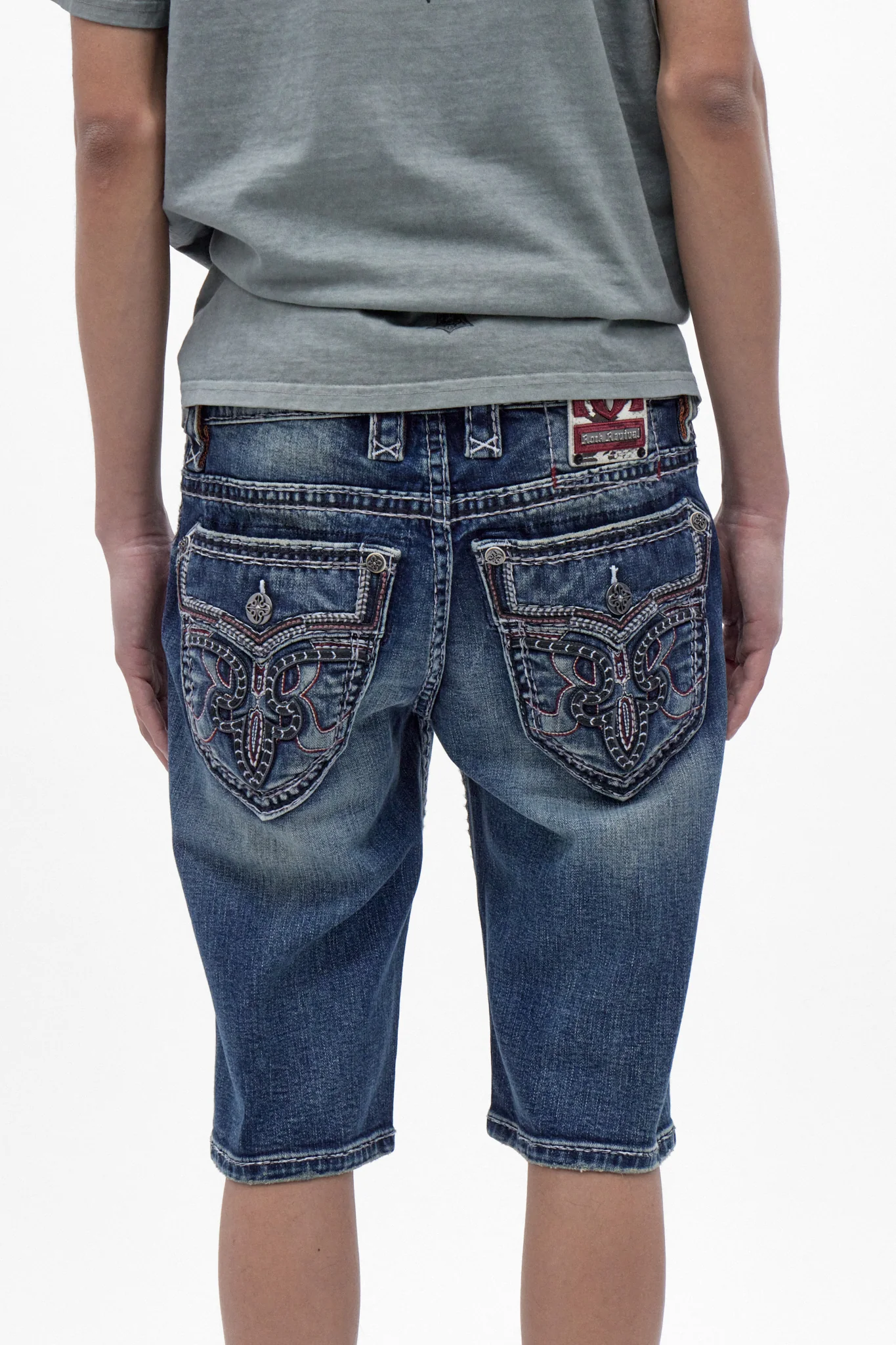 Zinfandel Denim Shorts in Medium Blue - Image 2